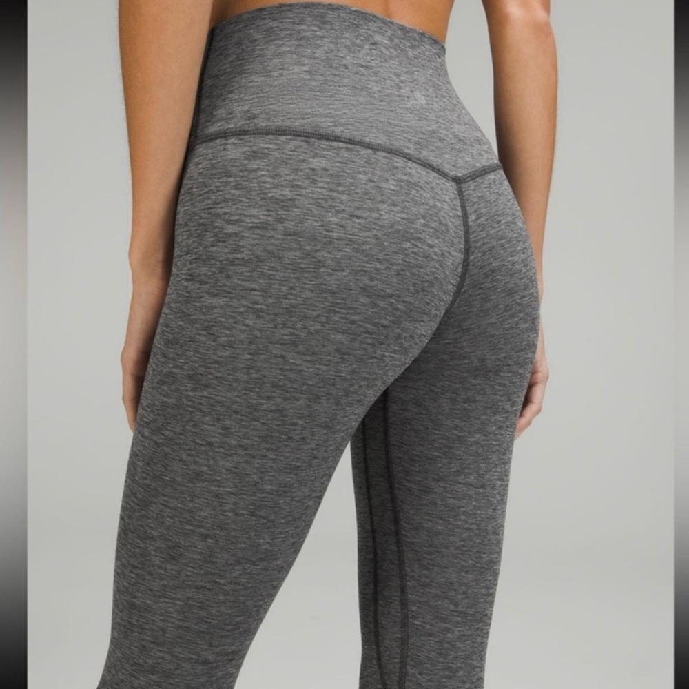 lululemon womens size 4 grey leggings - Picture 2 of 7